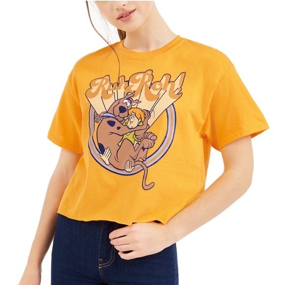 Love Tribe Tops - Scooby Doo Graphic Tee Crop Top Juniors XL